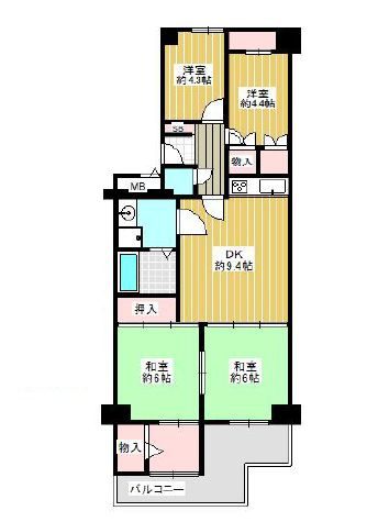 エバーグリーンポートタウン11号棟1106号室 4LDK 仲介手数料半額対象 大阪市住之江区南港中2丁目