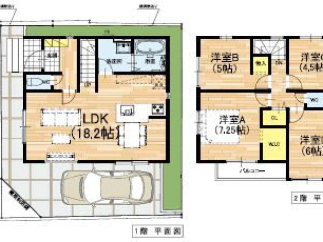 [新築]戸建 4LDK 駐車1台可 角地 堺市西区浜寺石津町西4丁