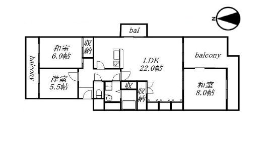 エバーグリーンポートタウン12号棟214号室 3LDK 大阪市住之江区南港中2丁目