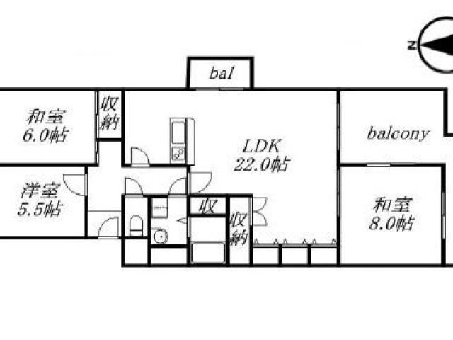 エバーグリーンポートタウン12号棟214号室 3LDK 大阪市住之江区南港中2丁目