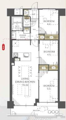 エクセランス堺東806号室 3LDK 仲介手数料半額対象 リフォーム済 堺市堺区錦綾町1丁