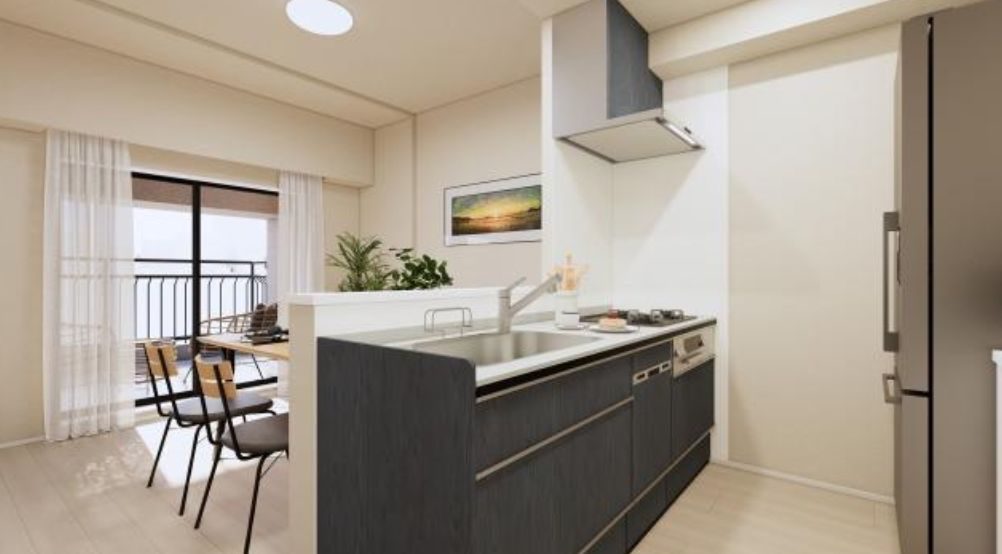 ドムール加美西公園203号室 3LDK 仲介手数料半額対象 角部屋 リフォーム済 大阪市平野区加美西2丁目