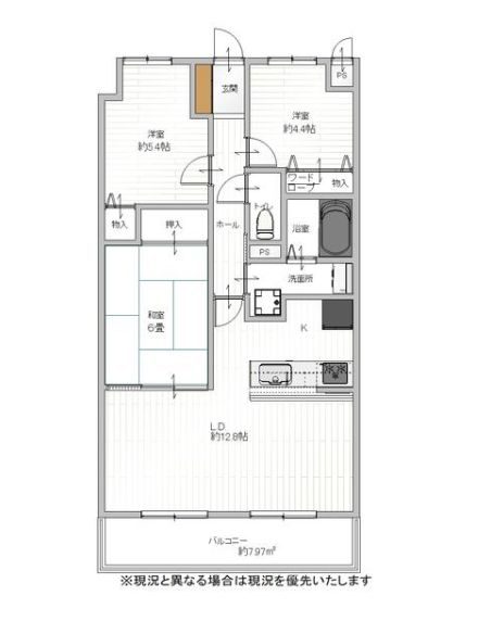 朝日プラザ堺東Ⅱ302号室 3LDK 堺市堺区翁橋町1丁