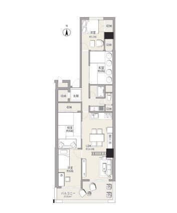 オーナーチェンジ物件 かもめ第一コーポ12号棟3階部分 4LDK 仲介手数料半額対象 表面利回り8.93% 大阪市住之江区南港中3丁目