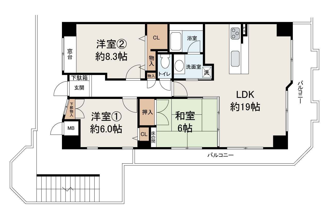APAガーデンコート鳳西壱番館1508号室 3LDK 仲介手数料半額対象 堺市西区鳳西町1丁