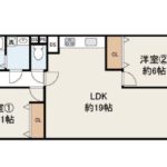 シャトー宿院703 間取り