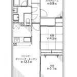 ルモン東加賀屋1206 間取り