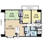 ディナスティ住之江3階部分-間取り