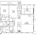 ディナスティ住之江10階部分　間取り