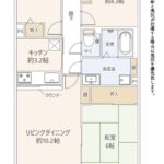 ユニハイム中加賀屋413　間取り