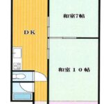 天祥コーポラス6階部分　間取り