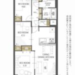 シャルム堺623　間取り