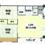 クリーンハイム三松203　間取り