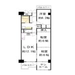 近鉄南港ガーデンハイツ21号棟4階部分　間取り