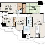 アンビエント上野芝301　間取り