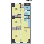 ファミール堺6階部分　間取り