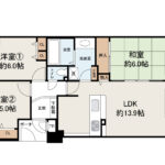 レスタージュ鳳607 間取り
