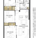 新北島コーポ3号棟306　間取り