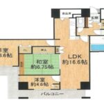 ベルマージュ堺3906　間取り