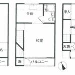 住吉橋町1-5-14-8　間取り