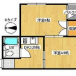 西住之江ハイツ205　間取り