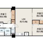 白鷺スカイハイツ321 間取り