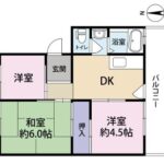 南港厚生年金住宅2号棟204　間取り
