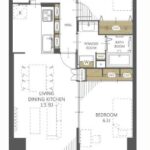 ベルマージュ堺1208　間取り
