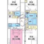 アデニウム北加賀屋602　間取り