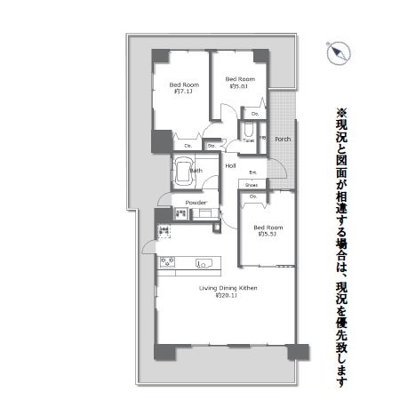 M´PLAZA堺東501 間取り