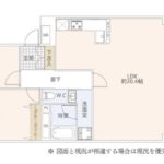 南港フローラルハイツ21号1011 間取り