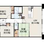 プレサンス鳳北シーズンズ1303 間取り