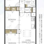シャトー宿院303　間取り