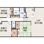 ファミールハイツなかもず1315 間取り