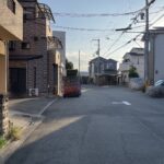 浜寺石津西テラス 前面道路