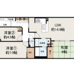 ルネシエスタB棟1014 間取り