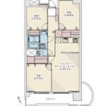 ファミリートーク新北島1303 間取り