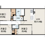 ヴェリテ三国ヶ丘606 間取り