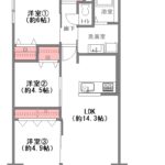 ハイツみどり木608　間取り