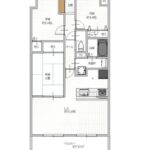 朝日プラザ堺東Ⅱ302　間取り