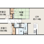 APAガーデンコート鳳西壱番館1402 間取り