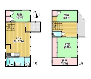 緑ヶ丘北町4-1-4　間取り