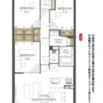 ヴィルメゾン上野芝504　間取り